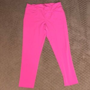 Lilly Pulitzer Bright Pink ladies pants, tight fitting 
Size 12